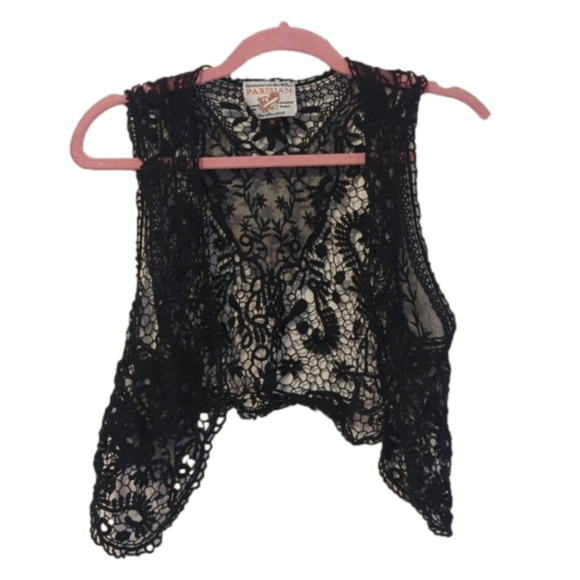 Parisian Works Jackets & Blazers - Lace Crochet crop vest